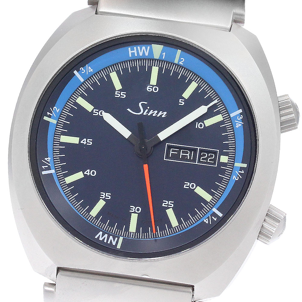 ジン Sinn 240.ST.GZ インストゥルメント ウォッチ デイデイト 自動巻き メンズ 箱・保証書付き_949268【中古】