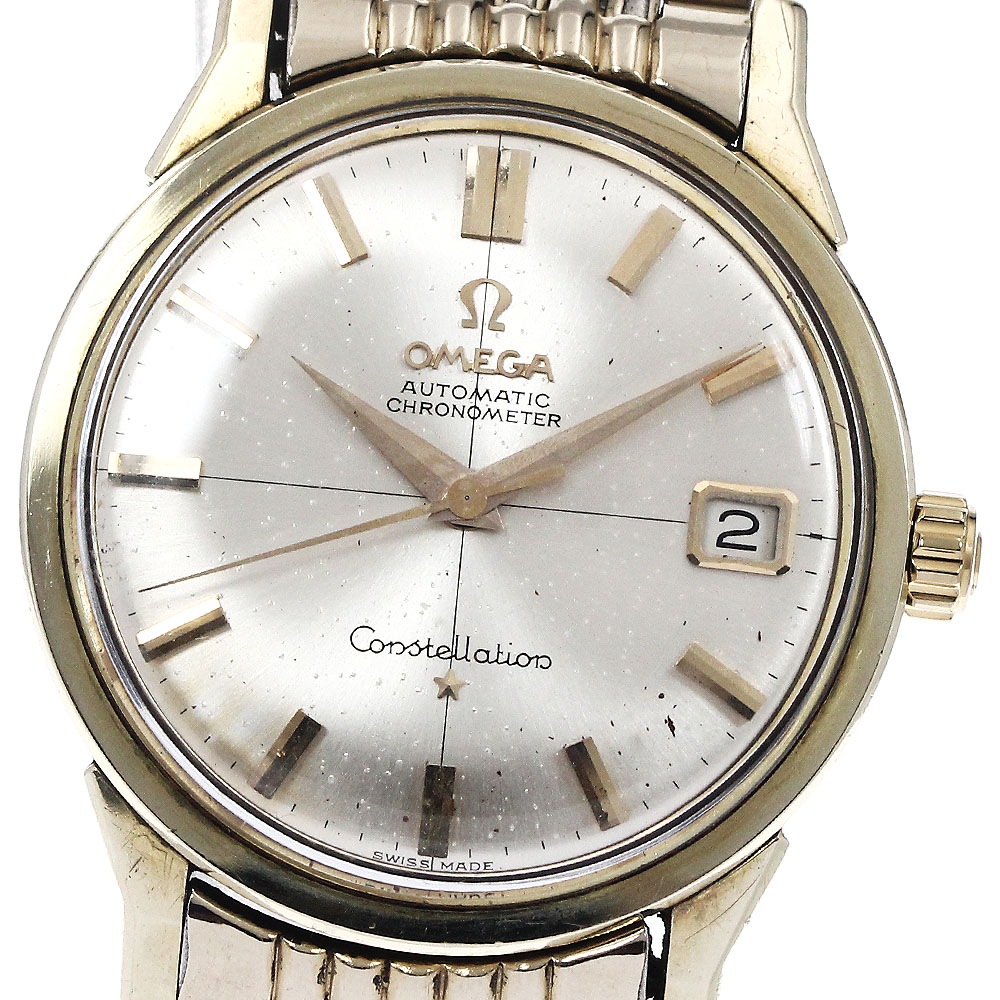 オメガ OMEGA 14902 62SC コンステレーション ライスブレスレット cal.561 クロスライン 自動巻き メンズ _877176【中古】