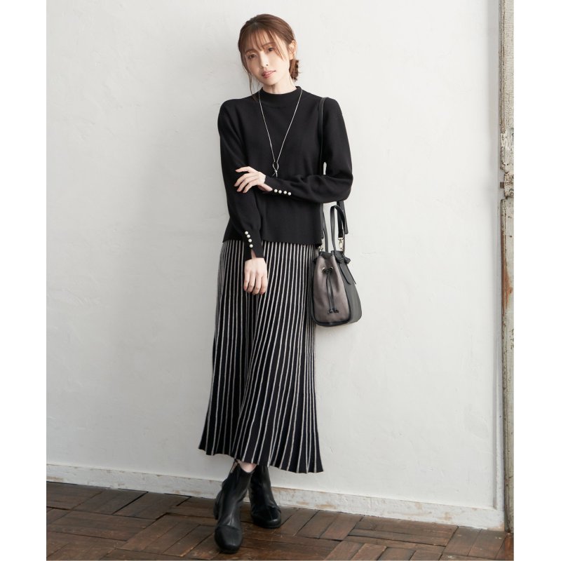 【2点セット】配色ニットアップ