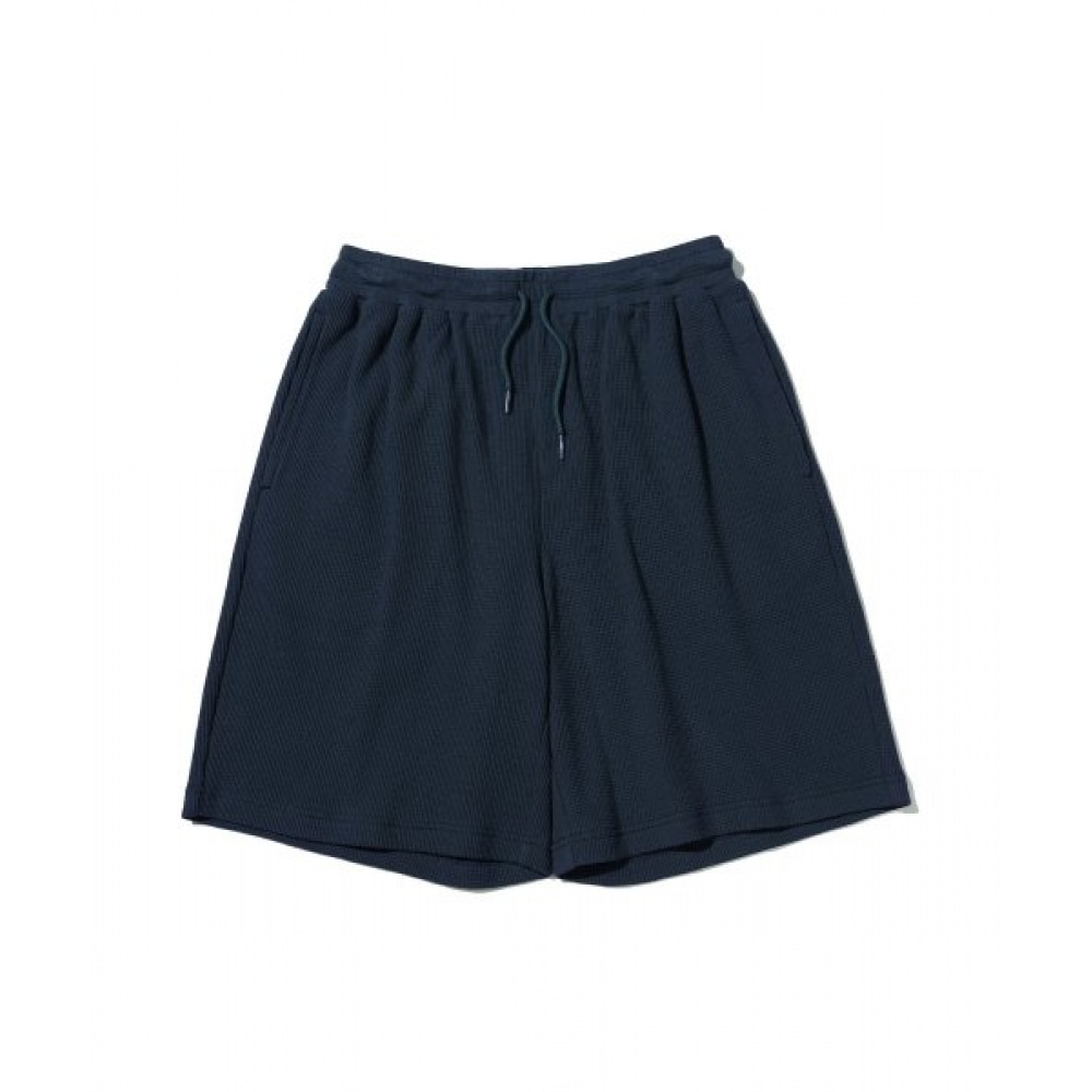 CODEGRAPHY ワッフル レイヤード セットアップ ショーツ ネイビー