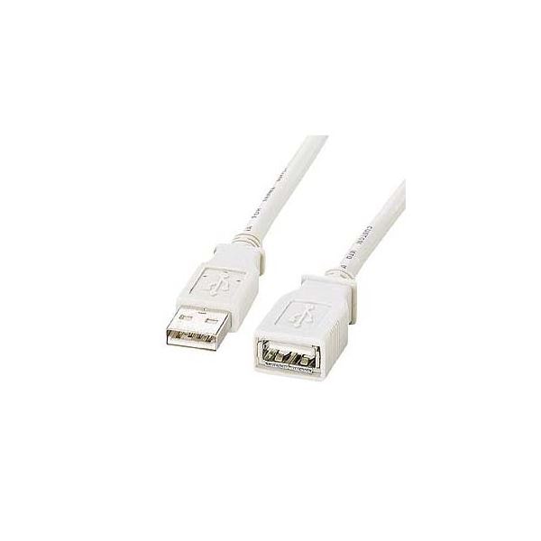 (まとめ)サンワサプライ USB延長ケーブル KB-USB-E1K2(×5セット)