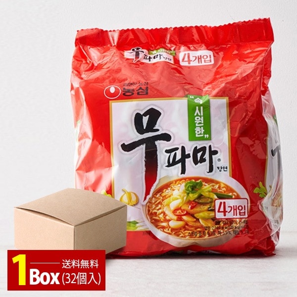 [農心] ムパマ湯麺 /BOX(122g×32個入り) 袋ラーメン ノンシム インスタントラーメン 韓国らーめん 箱売り