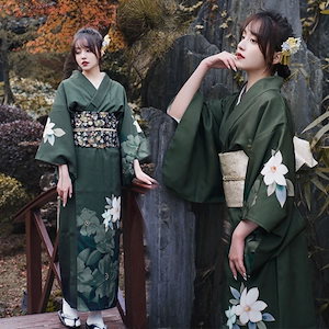 着物婦人服伝統的な改良された和服着物と浴衣レトロドレス写真撮影服