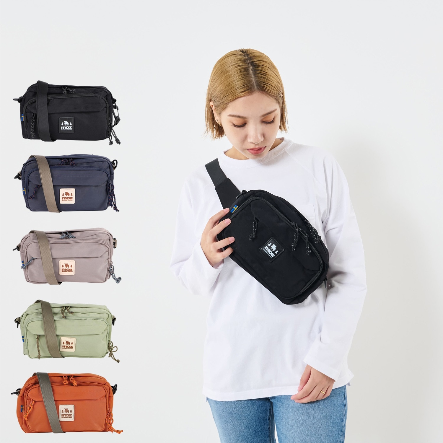 ショルダーバッグ ボディ ウエスト メンズ レディース 2WAY 斜めがけ 撥水 ZZOK-01 母の日