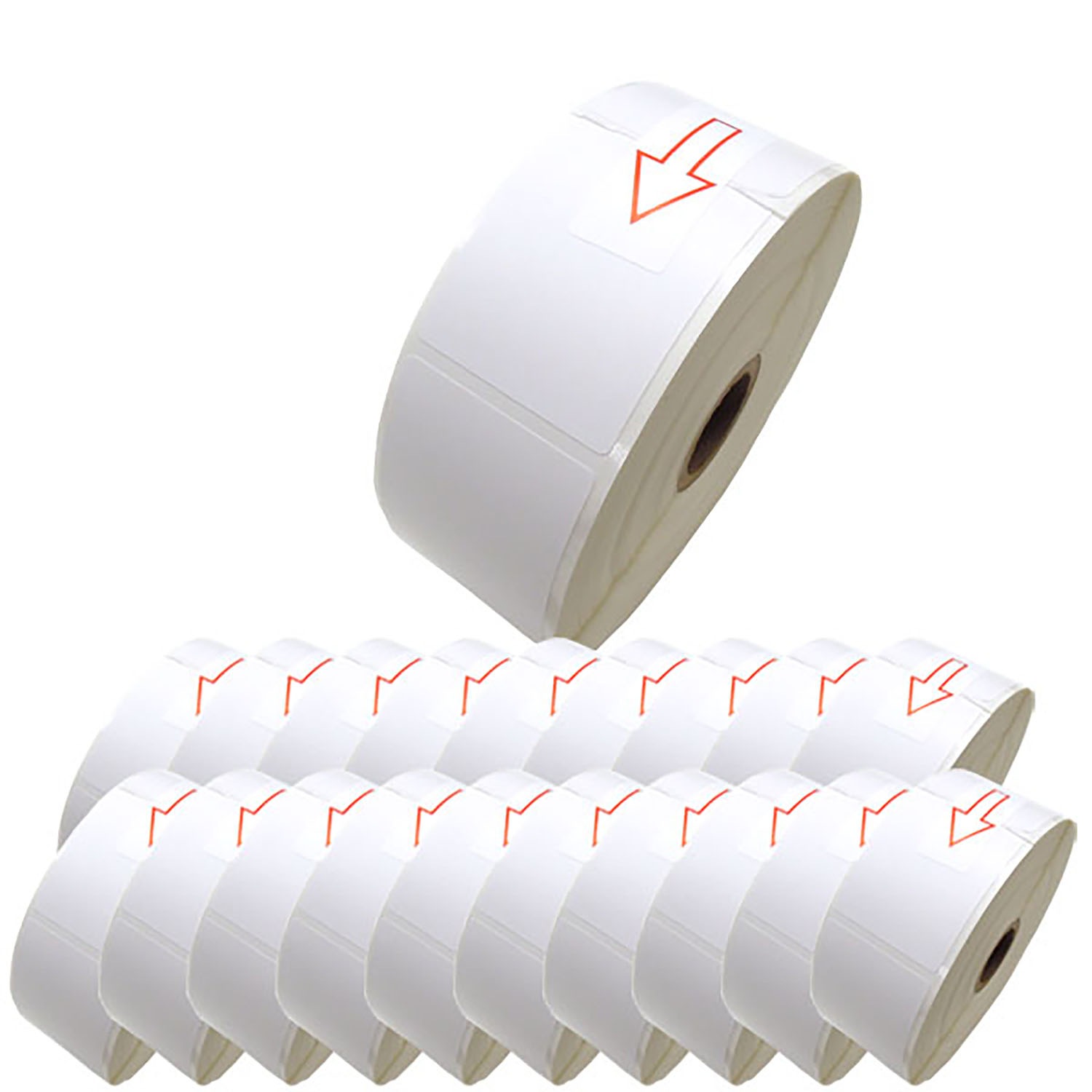 ブラザー用 RDロール プレカット紙ラベル (感熱紙) RD-U06J1 互換品 40mm×60mm 蛍光増白剤不使用 1126枚入り 20個セット