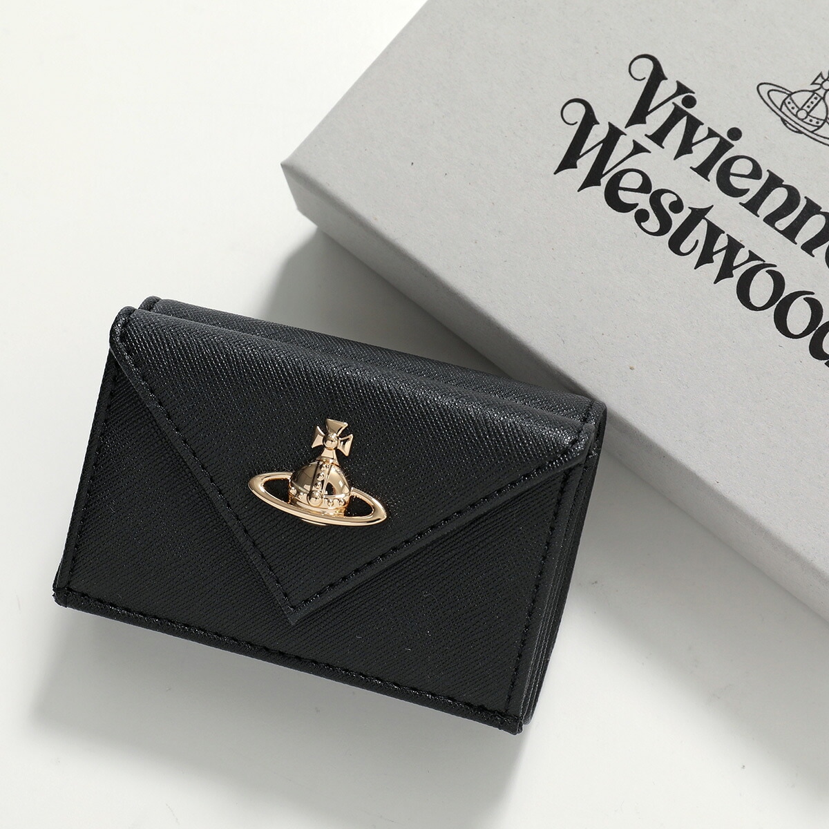 Vivienne Westwood ヴィヴィアンウエストウッド 三つ折り財布 ENVELOPE エンペロープ 5115002EW S0021 レディース レザー オーブ ミニ財布 N402/BLACK 22,207円