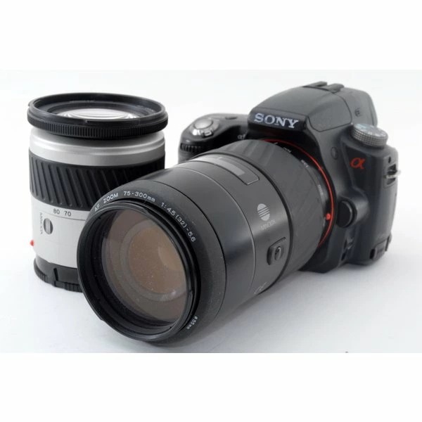 【中古】ソニー SONY α55 SLT-A55V 標準望遠ダブルズームセット 美品 高速連写に定評アリ SDカード
