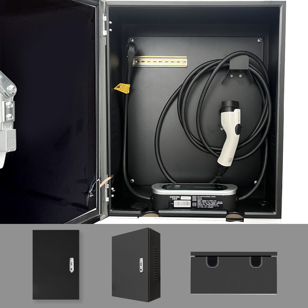 EV・PHEV用 充電ケーブル コンセント 収納ボックス 電気自動車 充電ケーブルオーガナイザーケース 電気自動車充電ステーションボックス 電気自動車充電器ホルダー 60*50*20cm