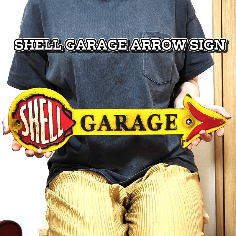 看板 ヴィンテージ インテリア SHELL ガレージ キャストアイアン プレート シェル おしゃれ アメリカン 雑貨 鋳鉄 レトロ アンティーク かわいい 正規ライセンス品 壁飾り ビンテージ カフェ