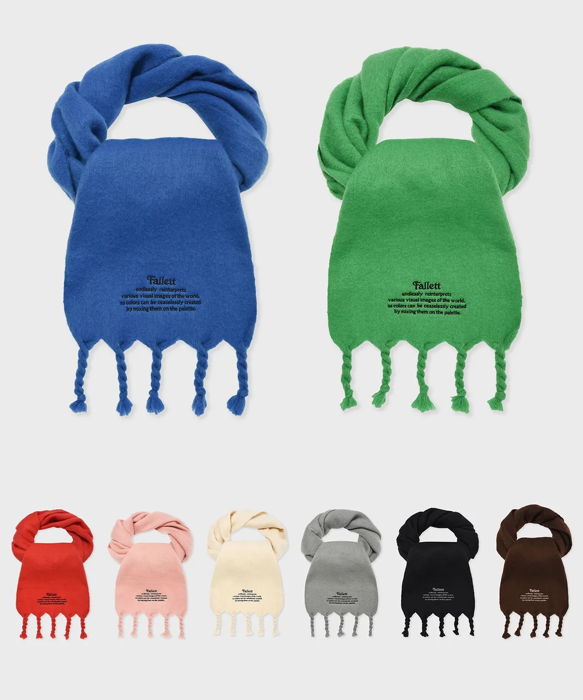 FALLETT STORY LOGO LONG MUFFLER  マフラー Fallett】Story Logo Long Muffler (Fallett/マフラー・ストール