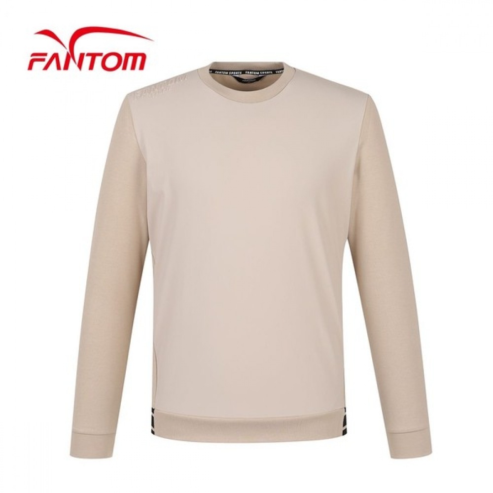 (Phantom) メンズウーブンパッチロングスリーブ T シャツ