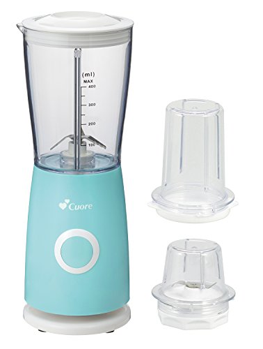 丸山 クオーレ ミル付コンパクトミキサー ジューサー ブルー CU-105JM(B) 手作りふりかけ 粉末 ジュース 果物 野菜