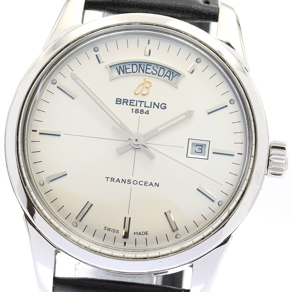 ブライトリング BREITLING A45310 トランスオーシャン デイデイト 自動巻き メンズ _898770【中古】