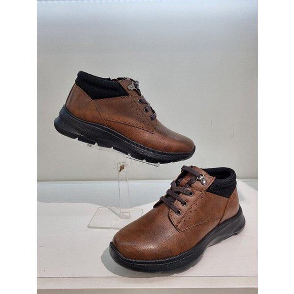 男性用 履きやすい軽量起毛セミカジュアルブーツ YACWBS401 (P002898728)