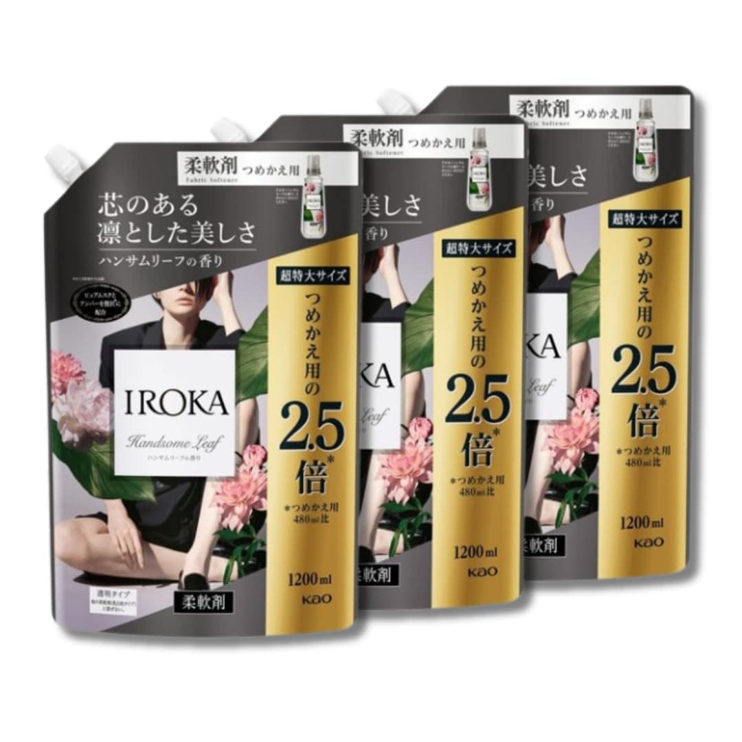 【まとめ買い】IROKA フレアフレグランス 柔軟剤 ハンサムリーフの香り 特大サイズ1200ml×3個 5,200円