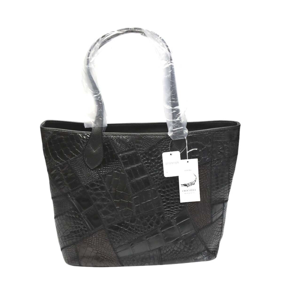 クロコダイルLB-7001BLACKM 軽量 パッチワーク 天ファスナー ブラック