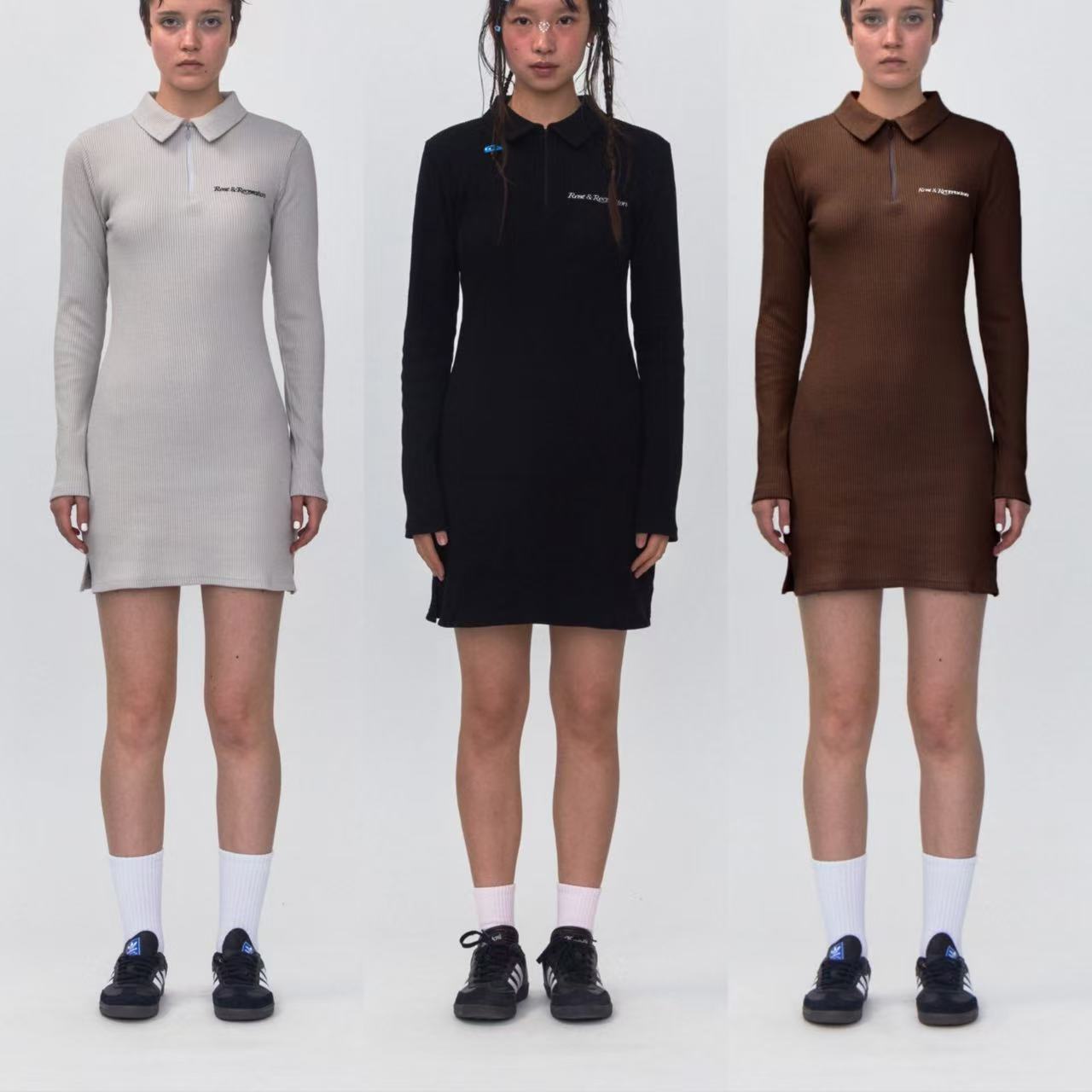 RR HALF ZIP-UP DRESS (3カラー)