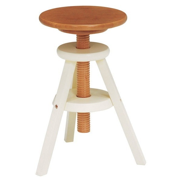 VH-7960NW 回転スツール ナチュラルホワイト メーカー直送
