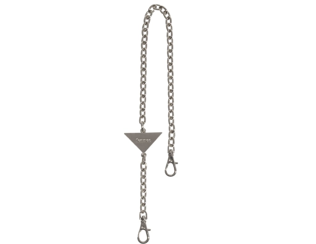 【FENNEC】 TRIANGLE CHAIN STRAP : SILVER