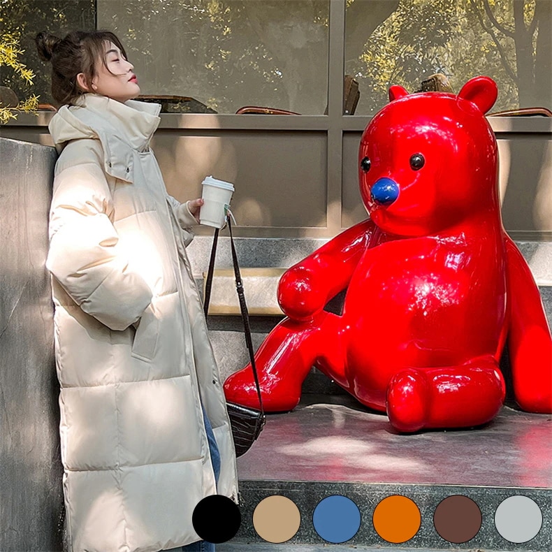 ダウンコート ダウン コート コットン コート ロングコート レディース服 大きいサイズ 韓国 ダウンジャケット 韓国 レディース MF2 大人気 ペアルック 韓国ファッション
