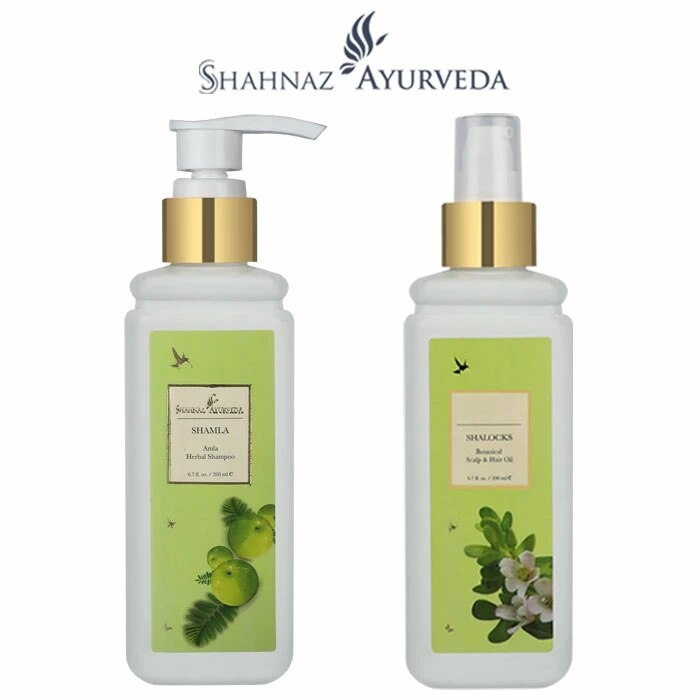 アーユルヴェーダ ヘアケア オイル シャーロックス & シャンプー シャームラセット 200ml 各1本 インド ヘッドケア クレンジング アーユルベーダ ハーブ サロン 美容