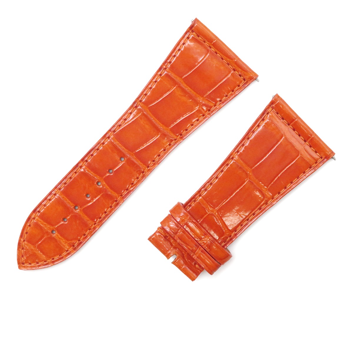 マスタースクエア 6000 KING用 クロコバンド メンズ 未使用 純正 シャイニー 艶 30mm レッド 赤 3年保証 26,646円