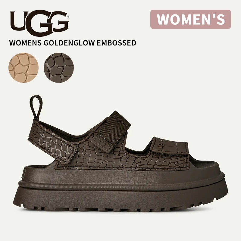 アグ レディース ストラップ サンダル UGG ゴールデングロウ エンボス Women s GoldenGlow Embossed スポサン ストラップサンダル 厚底 1175311
