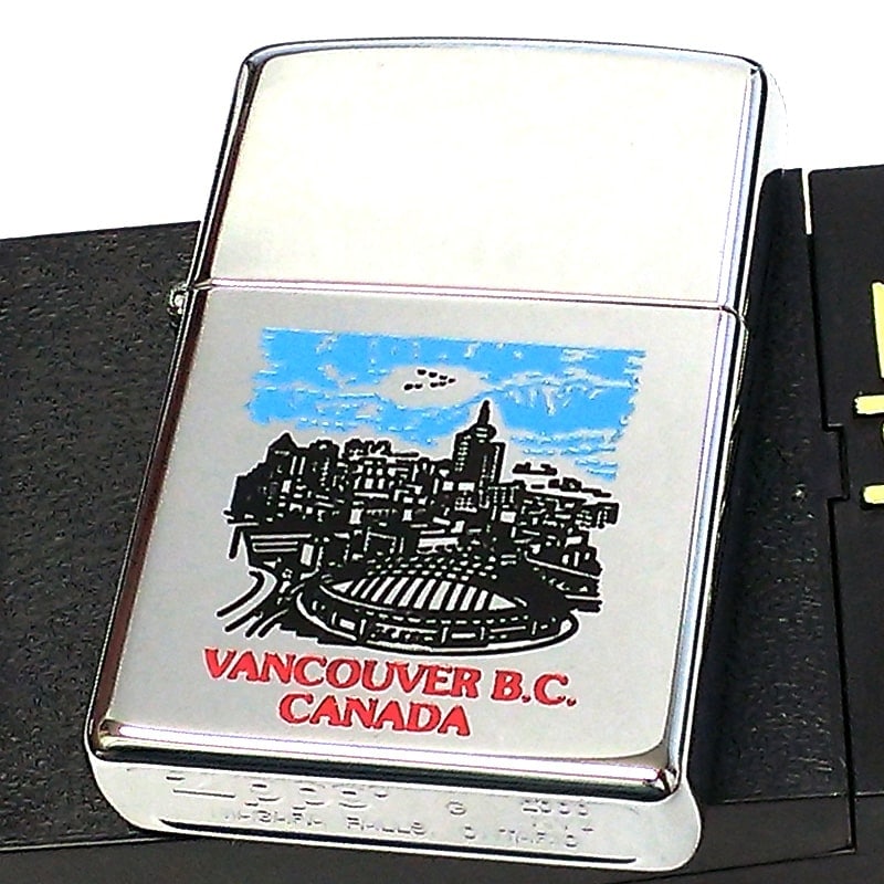 ZIPPO カナダ製 2000年製 バンクーバー オンタリオ製 廃盤 レア ジッポ ライター ヴィンテージ 珍しい 未使用品 ビンテージ 絶版 シルバー かっこいい メンズ おしゃれ プレゼント