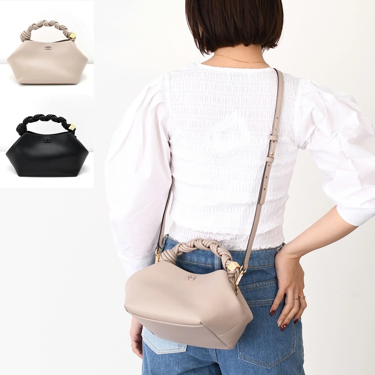 バッグ BOU BAG A5241 A5245 レディース ブラック グレージュ シンプル ミニバッグ レザー 2way 人気