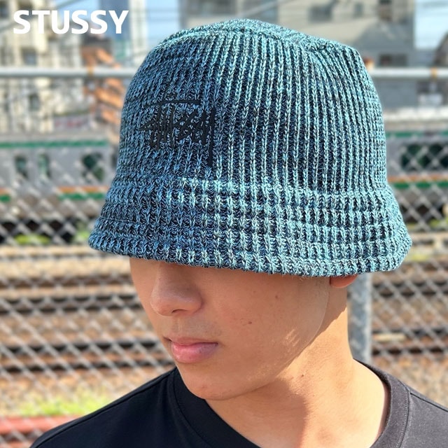 ステューシー STUSSY BUCKET MULTI KNIT バケット バケハ スケート ストリート エイトボール ストックロゴ ストゥーシー スチューシー 252-000540-054