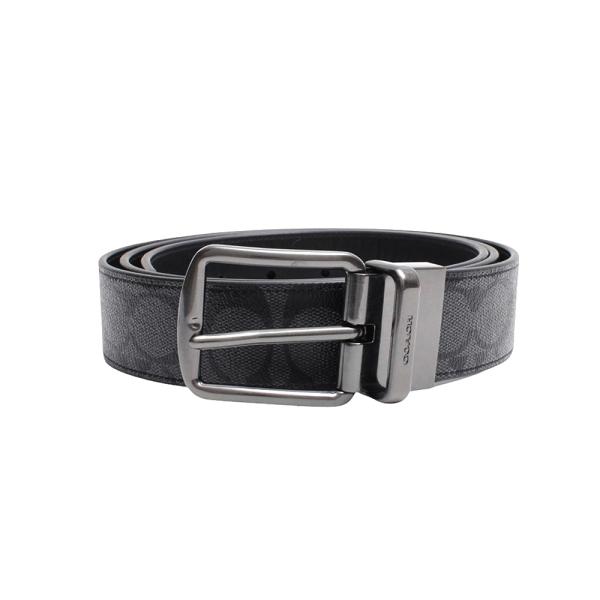コーチ COACH WHRN CTSR SIGP BELT ベルト CQ022-CQ-BK メンズ リバーシブル チャコール