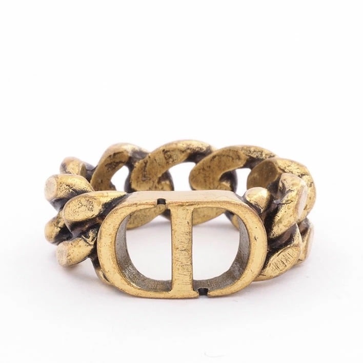 【美品】クリスチャン ディオール CDシグネチャー チェーン ロゴ モンテーニュ 【指輪】 22,960円