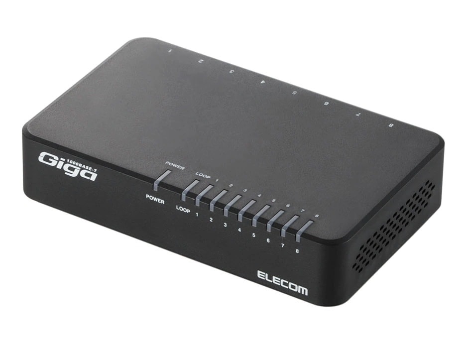 EHC-G08PA2-JB [ブラック] スイッチングハブ