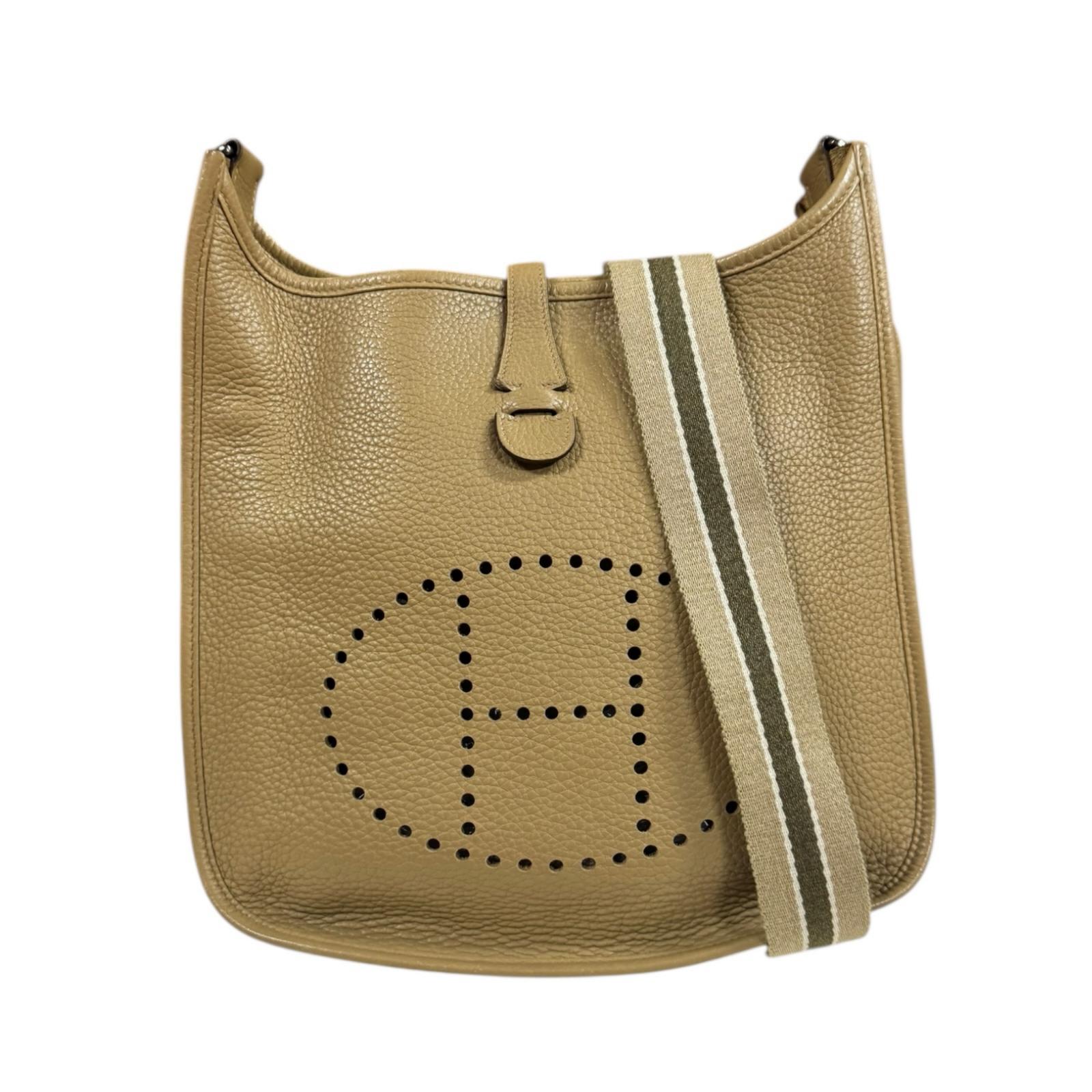 エルメス エヴリンII PM トリヨン ショルダーバッグ トリヨン ベージュ HERMES 中古