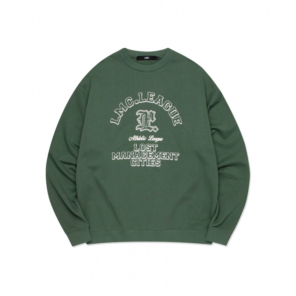 LMC リーグ スウェットシャツ ダークグリーン