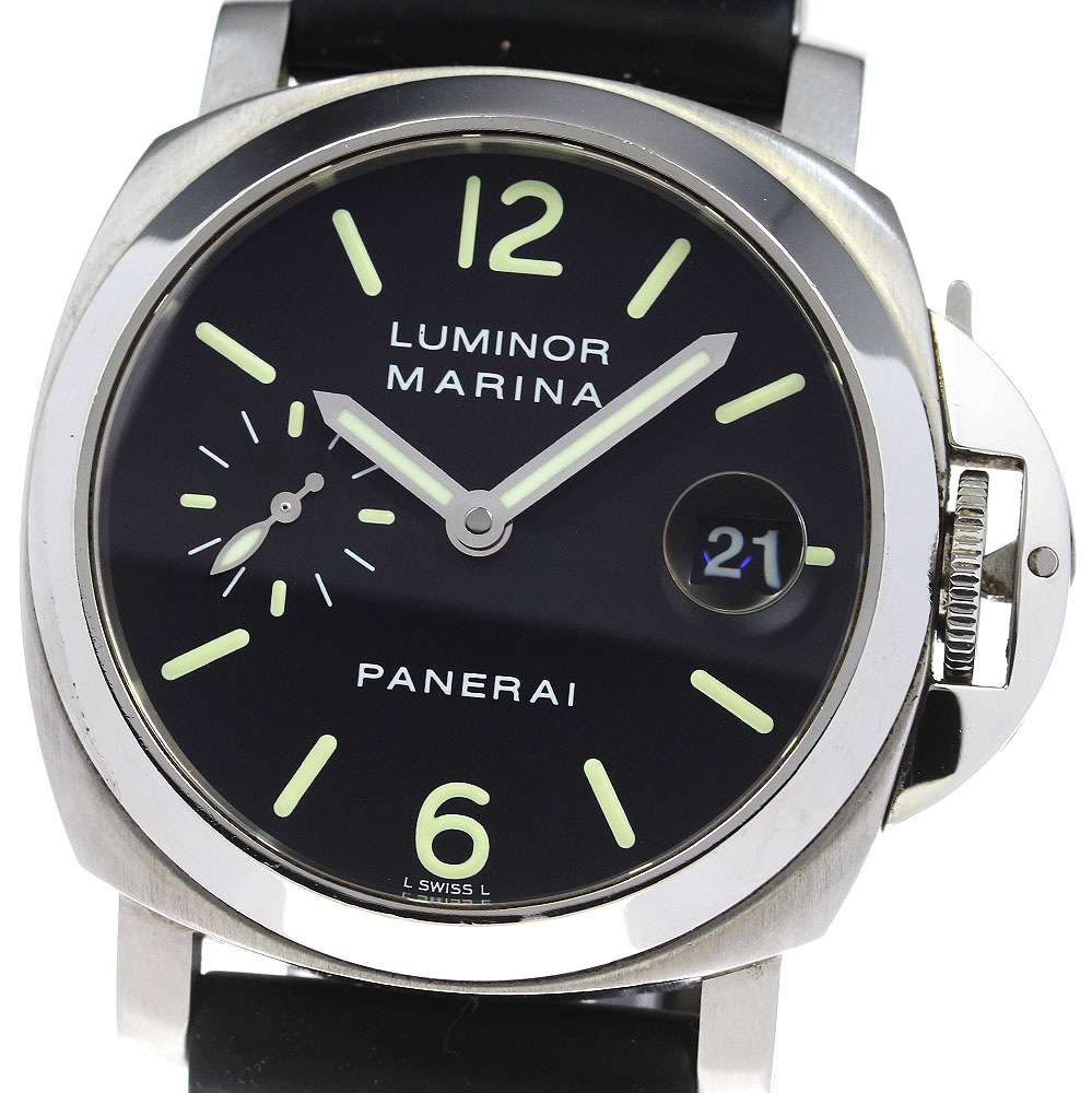 パネライ PANERAI PAM00048 ルミノール マリーナ スモールセコンド デイト 自動巻き メンズ 良品 _819749【中古】
