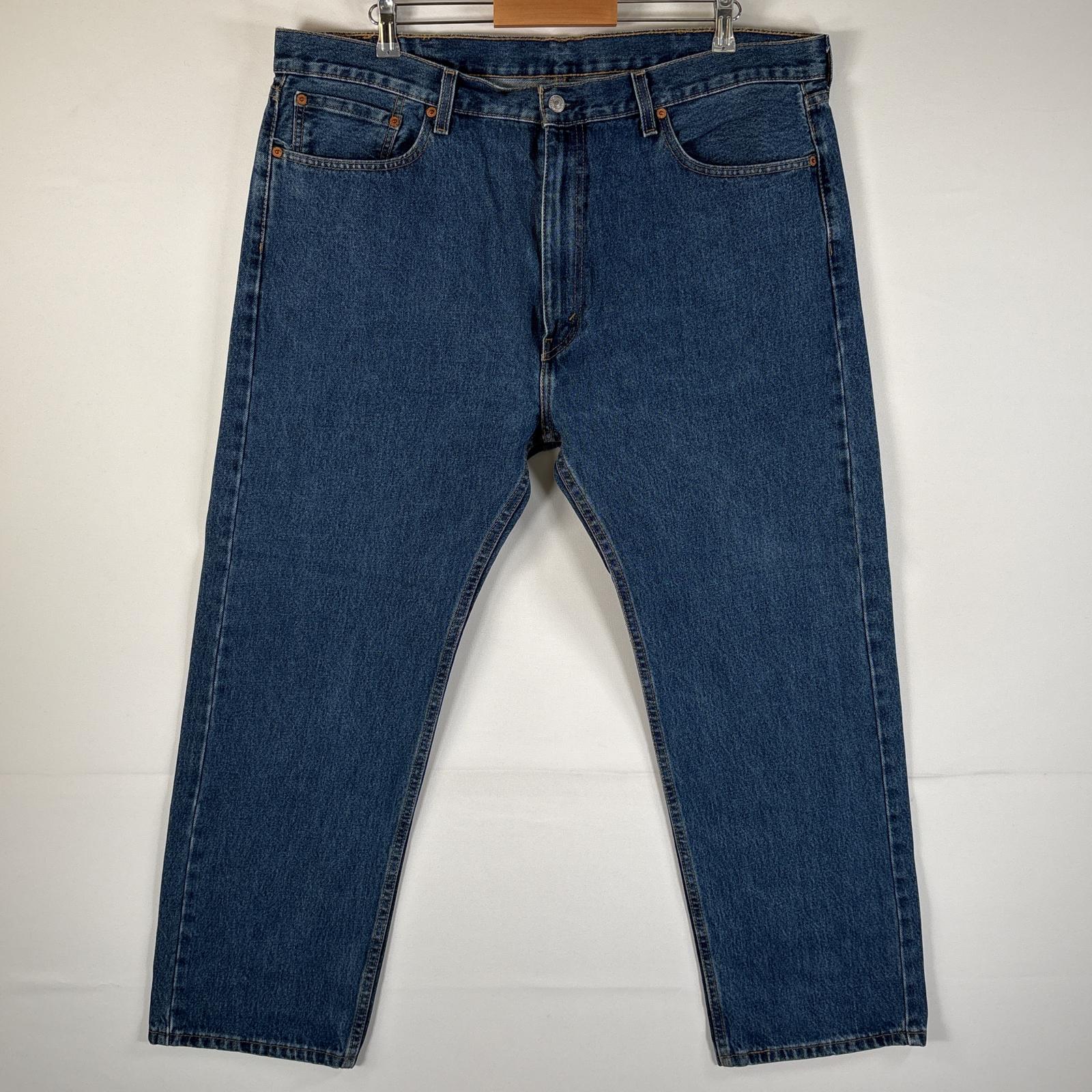 古着 デニムパンツ 505 ブルーデニム ジーンズ ジーパン ストレート 大きいサイズ w42 L30 インディゴブルー メンズ