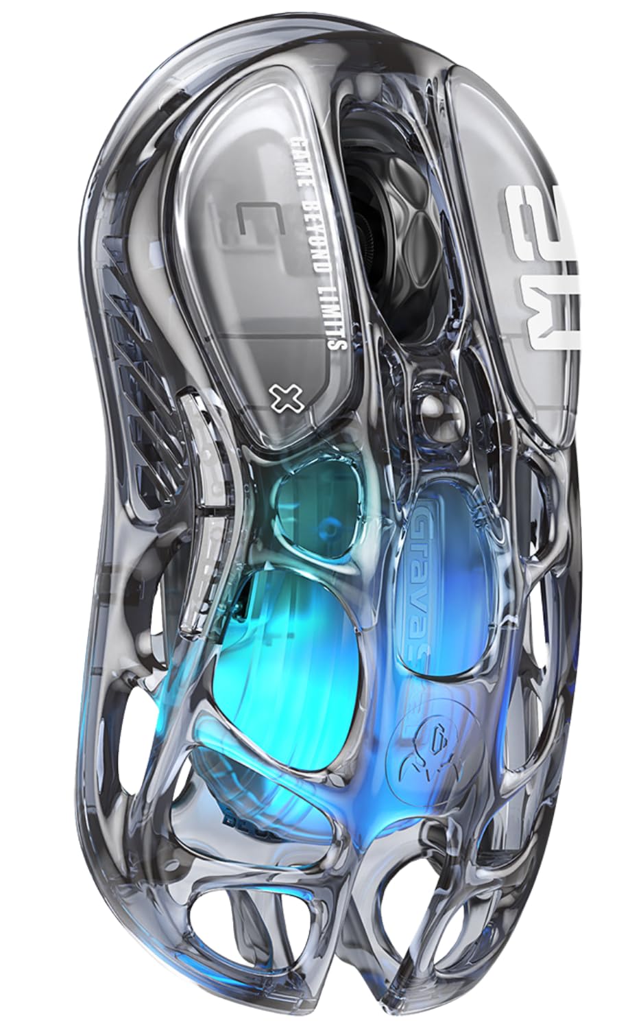 【国内正規品】GravaStar ゲーミングマウス 無線 有線 ワイヤレス 軽量 26000DPI 1Kポーリングレート 低遅延 2.4G/Bluetooth/USB有線 充電式 光るRGB 軽量79