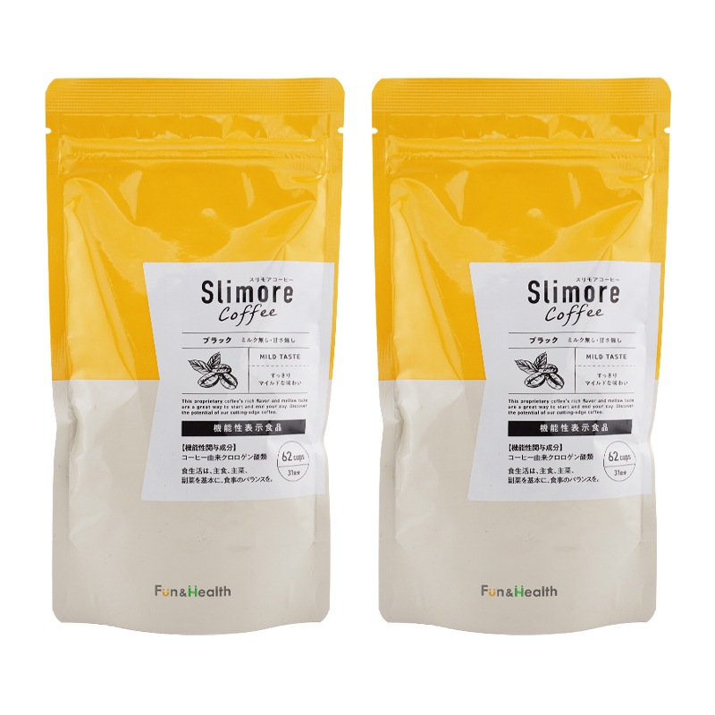[2個セット]Slimore coffee スリモアコーヒー ブラック 93g 31日分 新日本製薬 コーヒー クロロゲン酸[機能性表示食品][ギフトラッピング対応]