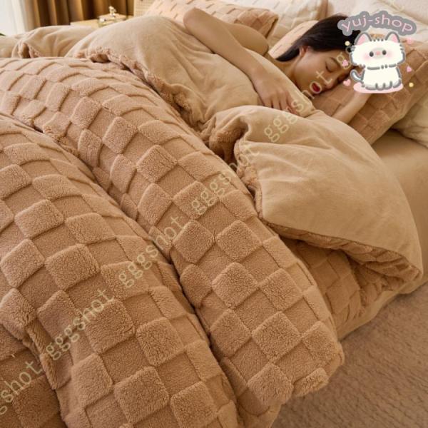 掛け布団カバー 冬 シングル 暖かい 高級マイクロファイバー 吸湿発熱 ファスナー ヒモ付き 極細フランネル 静電気減軽 ふわふわ 布団カバー 掛けカバー