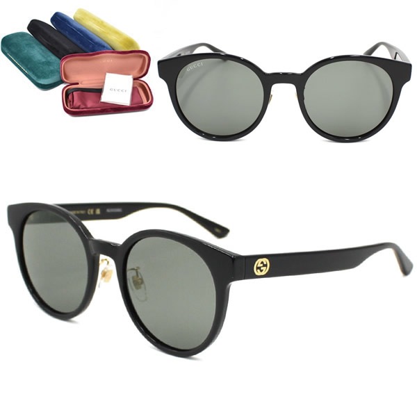 サングラス GG1339SK-001 サングラス アジアンフィット メンズ レディース ユニセックス ブラック スモーク