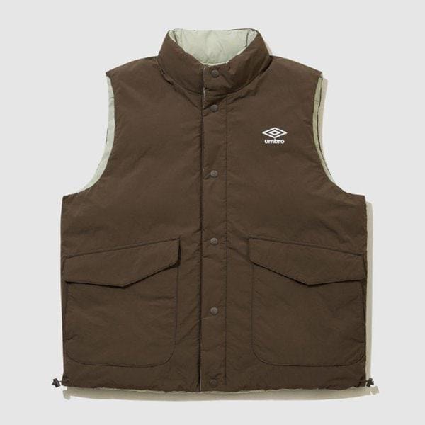 マルチユーズ リバーシブル パディング ベスト UQ421CPVO1-BRW0