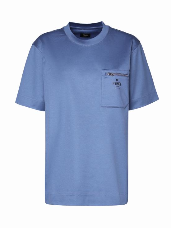 FENDI Men T-Shirts FY0936 ARYRF0GCT Denim