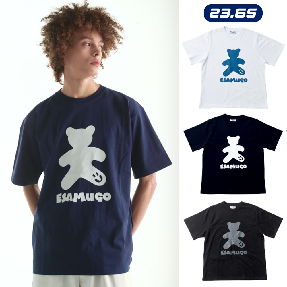 [23.65] BEAR HALF T-SHIRT