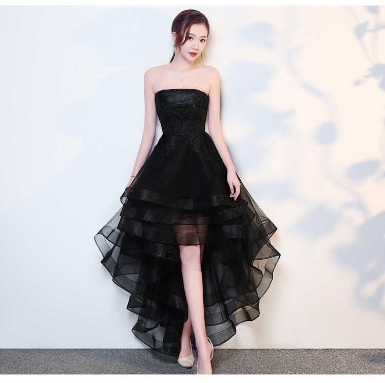 ベアトップ ドレス ワンピース パーティードレス イブニングドレス ワンピースドレス 袖なし チュール ウエストマーク ハイウエスト 透け感 上品 おしゃれ お洒落 大人女子 個性的 存在感