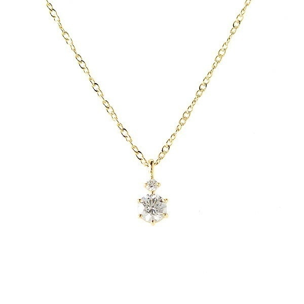 リボン済＆紙袋 ネックレス 正規品 レディース 2石モチーフ ネックレス ペンダント プレゼント ジュエリー アクセサリー シルバー 祝い