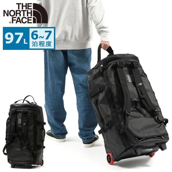 もれなくTNFカッティングシート付！ ボストンバッグ 大容量 旅行 3WAY 97L 10-14泊 NM82363 日本正規品