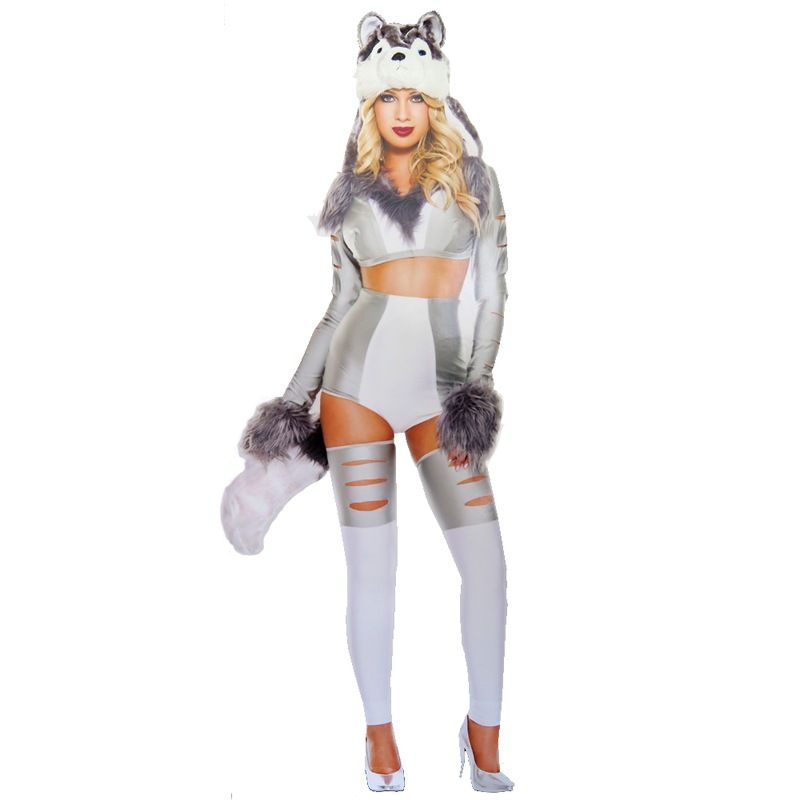 コスプレ 仮装 ワイルド ウルフ ウーマン XS 【 コスプレ 衣装 ハロウィン 仮装 コスチューム アニマル 動物 大人用 パーティーグッズ 女性用 余興 レディース 】