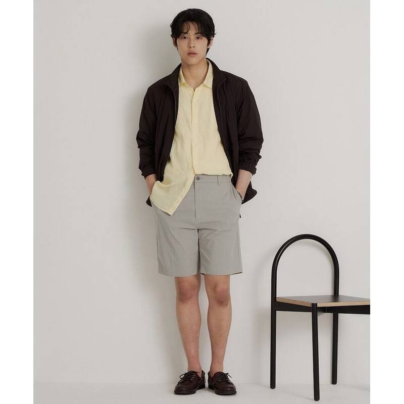 BEANPOLE MEN ナイロンハーフパンツ - ライトグレー BC6425C182 406208
