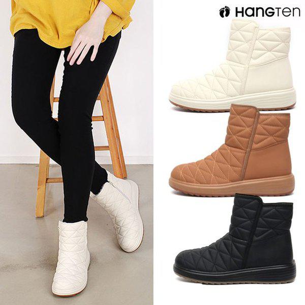 HT-Y2501 冬の毛皮の裏地キルティングブーツ 暖かい防寒防水ロースノーブーツ